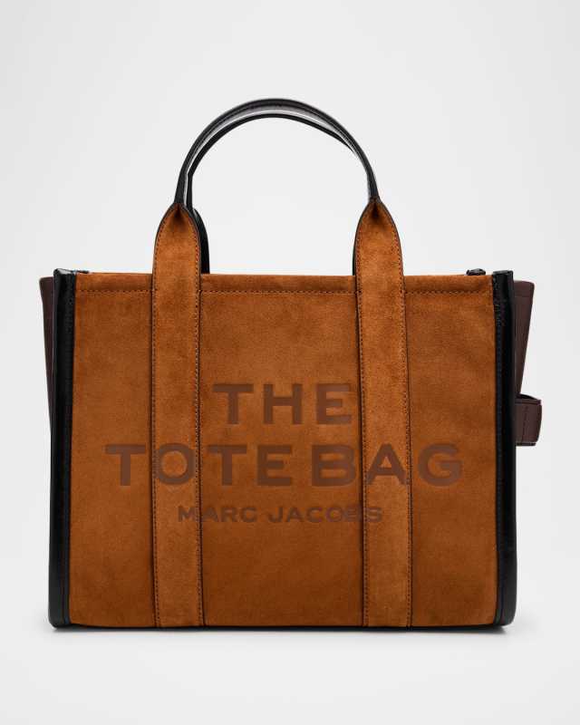 The Medium Suede & Leather Tote Bag